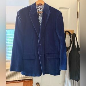 Robert Graham Royal Blue Velvet Blazer